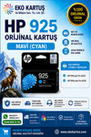 HP 925 MAVİ ORİJİNAL KARTUŞ