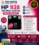 HP 938 4S6X6PE MAGENTA Orijinal Kartuş