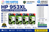 Hp J3P68A Yazıcı Kodu Orjinal Kartuş Takım 4 Renk 953xl