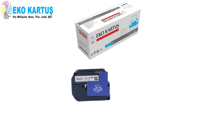 BROTHER P-Touch M09-K221 M-TAPE BEYAZ KAGIT ETIKETE SIYAH (9mm x 8m)