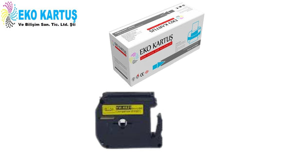 BROTHER P-Touch M09-K621 M-TAPE SİYAH ÜZERİNE SARI KAĞIT ETİKET (9mm x 8m)