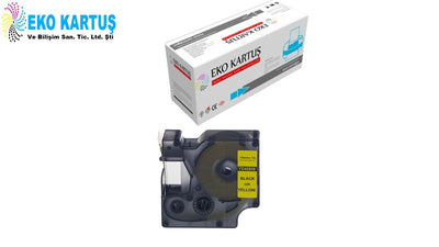 DYMO D1 45808 SARI ETIKETE SIYAH