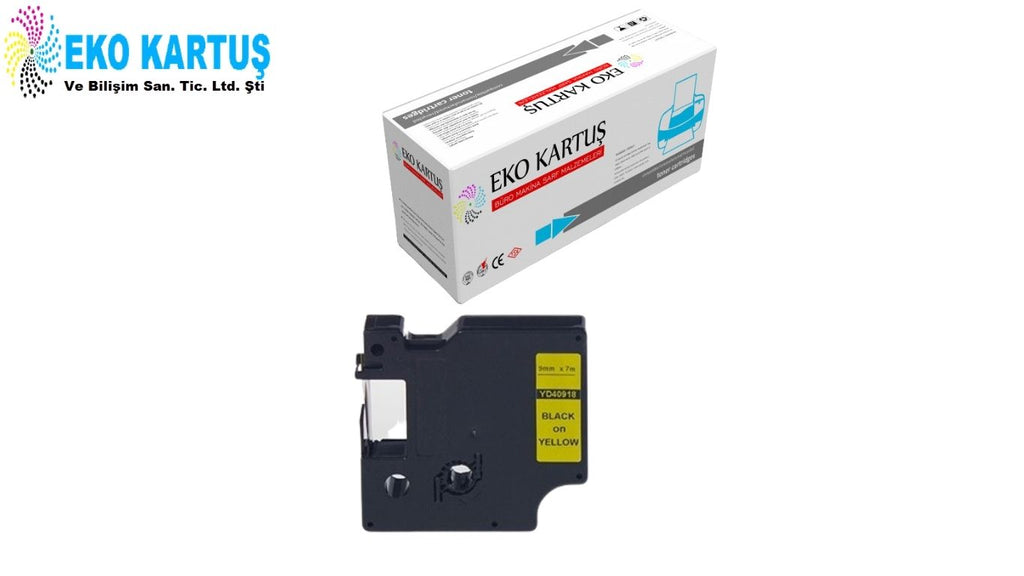 DYMO D1 40913 BEYAZ ETIKETE SIYAH (9mm x 7m)