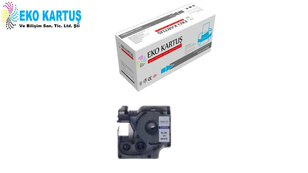 DYMO D1 45804 BEYAZ ETIKETE MAVI (19mm x 7m)