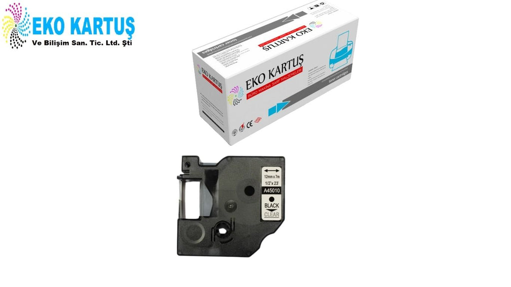DYMO D1 45010 SEFFAF ETIKETE SIYAH