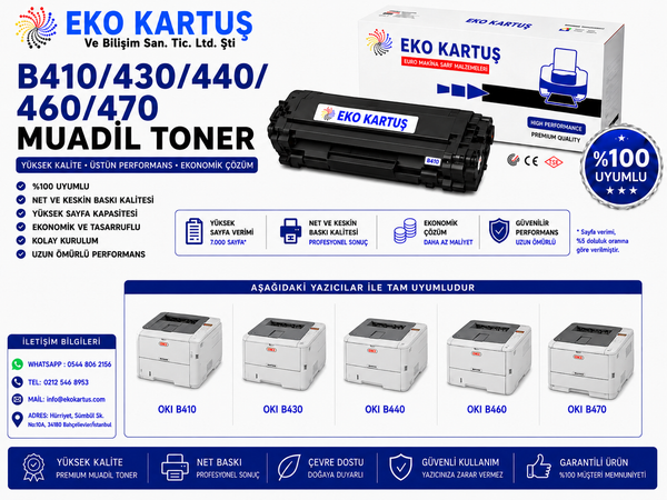Oki MB480 Muadil Toner