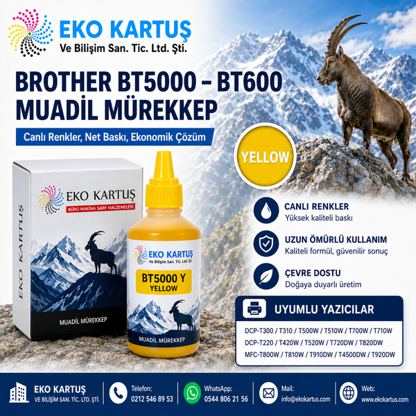 Brother  BT5000  MÜREKKEP SARI MUADİL