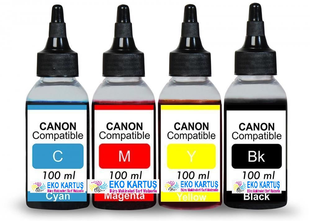 Bitmeyen Kartuş Canon Mürekkep Seti 4x100 ml - Main view
