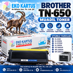 BROTHER TN-650 MUADİL TONER – YÜKSEK KAPASİTE – 8.000 SAYFA – SİYAH  5340D/ 5350DN/ 5370DN/ dcp-8085