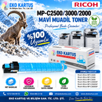 RİCOH  MP-C2500/3000/2000  MUADİL TONER MAVİ CY (15K)