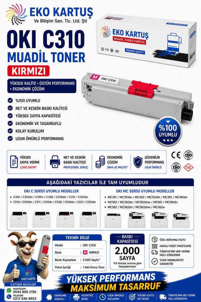 OKI MUADİL TONER 310 MG