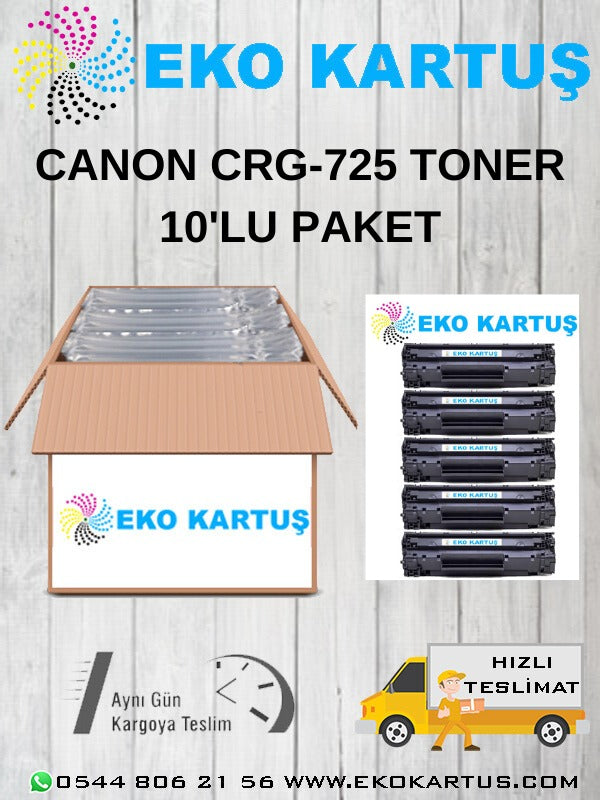 CANON CRG-725 EKONOMİK AVANTAJLI 10'LU KOLİ MUADİL TONER - Main view