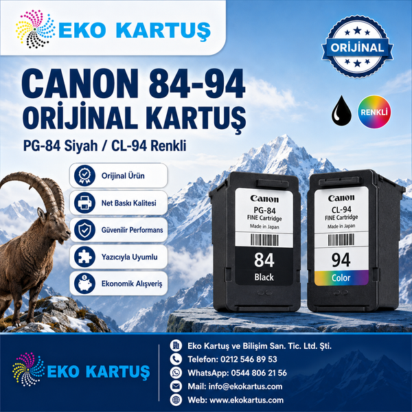 Canon Pixma E514 Orijinal Kartuş SET  PG-84 / CL-94