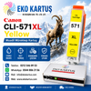 Canon Pixma TS8040 PGI-570XL CLI 571XLYüksek Kapasiteli Muadil Kartuş Seti