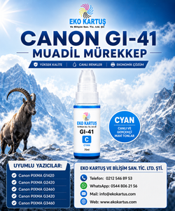 PIXMA GI-41  MAVİ MUADİL MÜREKKEP ( GI41 )
