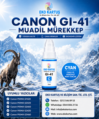 PIXMA GI-41  MAVİ MUADİL MÜREKKEP ( GI41 )