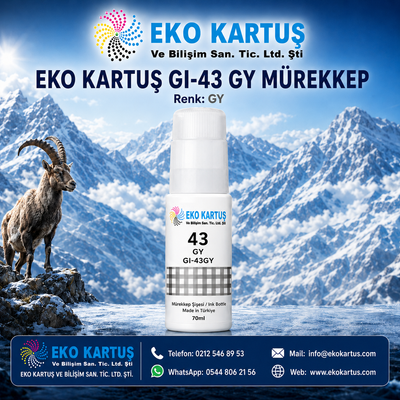 Canon GI-43 Mürekkep  MUADİL GRİ 4707C001 ( GI43 )