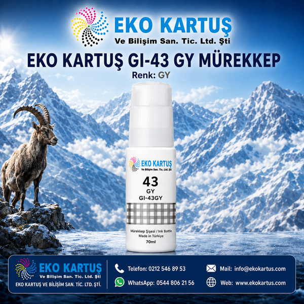 Canon GI-43 Mürekkep  MUADİL GRİ 4707C001 ( GI43 )