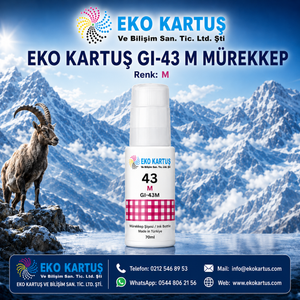 Canon GI-43 Mürekkep  MUADİL KIRMIZI MAGENTA 4680C001    ( GI43 )
