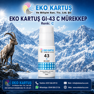 Canon GI-43 Mürekkep  MUADİL  MAVİ ( GI43 )