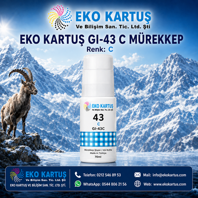 Canon GI-43 Mürekkep  MUADİL  MAVİ ( GI43 )