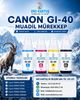 Canon Pixma G5040 SET 4 RENK MUADİL Mürekkep (GI40)