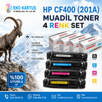 HP (201A) CF400A- CF401A- CF402A- CF403A  SET 4 RENK MUADİL TONER
