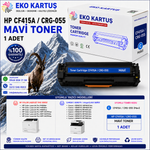 HP MUADİL TONER CF415X (W2031A)CRG055H-CY (ÇİPSİZ)YÜKSEK KAPASİTELİ