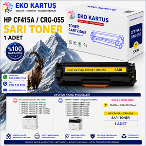 CANON CRG-055 4 RENK SET  MUADİL TONER ÇİPLİ