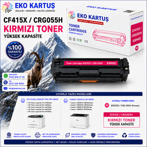 CANON CRG-055 KIRMIZI MUADİL TONER ÇİPLİ
