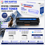 Hp Color LaserJet Pro MFP M479fdw Muadil Toneri CF415X (W2031A)CRG055H4 RENK SET  (CHİPSİZ)YÜKSEK KAPASİTE