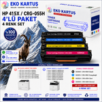 Hp Color LaserJet Managed E45028dn CF415X (W2031A)CRG055H-BK (CHİPSİZ)YÜKSEK KAPASİTE