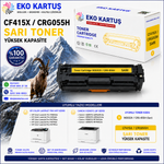 Hp Color LaserJet Pro MFP M479fdw Muadil Toneri CF415X (W2031A)CRG055H4 RENK SET  (CHİPSİZ)YÜKSEK KAPASİTE