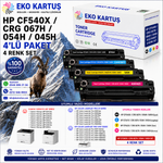 HP  CF540X CRG054H CRG045H CRG067H 4 RENK SET YÜKSEK KAPASİTE MUADİL TONER