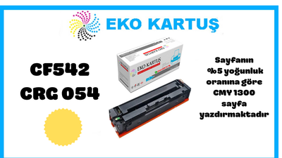 HP MUADİL TONER CF542A (203A)/CANON CRG054 YL
