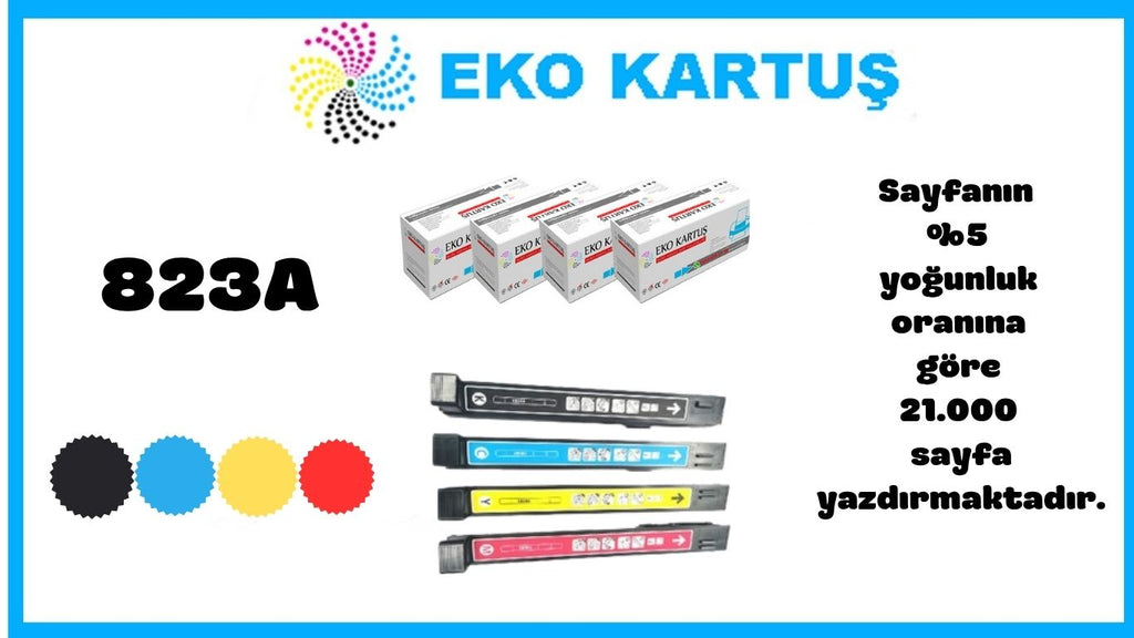 Hp Color Laserjet CP6015de Uyumlu Sıfır İthal Toneri  CB380A(823A) SET 4 RENK CMYK