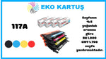 Hp Color Laser MFP 179fng Uyumlu Sıfır İthal Toneri 117A (W2070A) SET 4 RENK