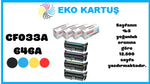 HP Color LaserJet Enterprise CM4540fskm Uyumlu Sıfır İthal Toner CF033A (646A) SET 4 RENK CMYK