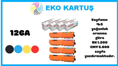 Hp LaserJet Pro 200 Color MFP M275nw  Uyumlu Sıfır İthal  Toneri  CE918A (126A) SET 4 RENK