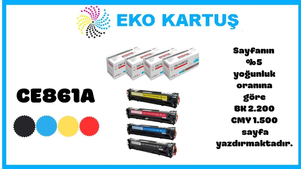 Compatible New Imported Toner for HP Color Laserjet CM1312n CE861A SET 4 COLORS CMYK