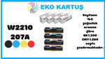 Hp Color LaserJet Pro MFP M282nw  Uyumlu Sıfır İthal Toneri ÇİPSİZ  207A (W2210) SET 4 RENK