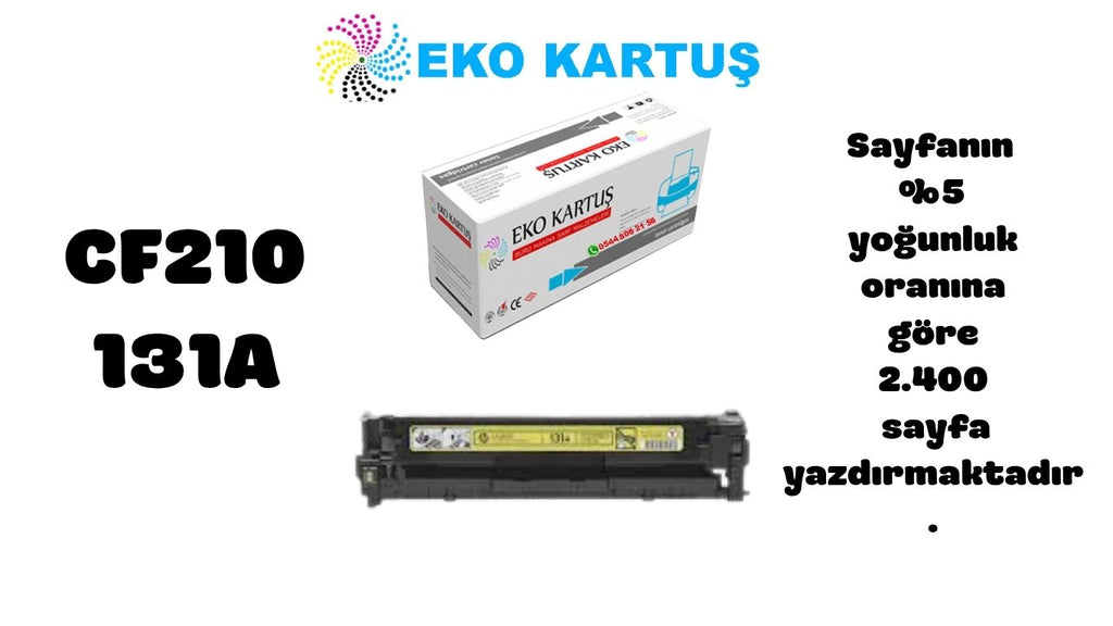 Hp LaserJet Pro 200 Color MFP M276nw Uyumlı Sıfır İthal Toneri - CF210 (131A) SARI UYUMLU (2400 Sayfa)