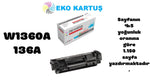 Hp Laserjet Mfp M236sdw Uyumlu Sıfır İthal Toneri ÇİPLİ (W1360A) 136A