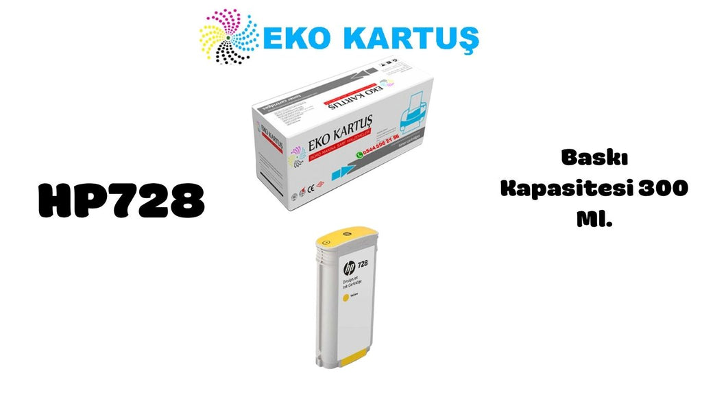 HP 728 Yellow Extra High Capacity Original Cartridge F9K15A