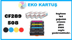Hp Color LaserJet Managed M553xm Uyumlu Sıfır İthal Toneri  CF362 (508) CMYK SET