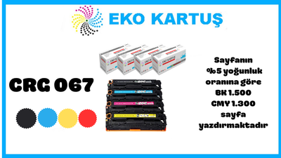 Canon i-Sensys MF-657Cdw CRG 067 Muadil Toner Seti