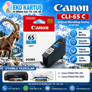 Canon CLI-65 Mavi Orijinal Kartuş 4216C001