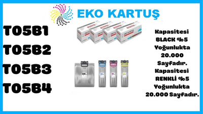 Epson T05B1/2/3/4 Muadil Kartuş SET4 LÜ PAKET