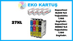 Epson 27XL Yüksek Kapasiteli Uyumlu Kartuş SET 4'LÜ PAKET