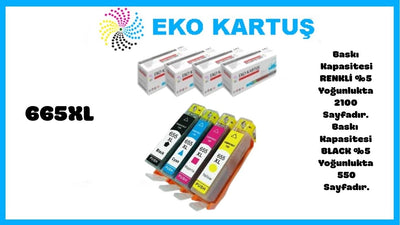 HP 655XL Yüksek Kapasiteli Muadil Kartuş SET 4 LÜ PAKET